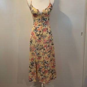 Women’s Divided MIDI Button Down Slit Dress 2